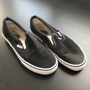 Black Vans (W8, M6.5)